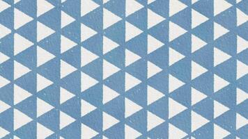 Kawaii Watercolor Blue Triangle Checkered Minimalist Animation Loop for Modern Design and Motion Graphics video