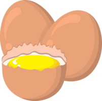 Baking Process with Broken Egg as Key Ingredient png