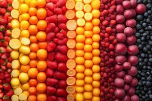 Colorful Array of Mixed Fruits for Healthy Living and Vibrant Design photo