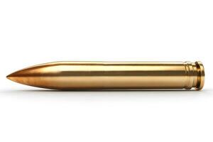 High-Resolution Image of a Gold Bullet Cartridge for Military and Security Themes photo