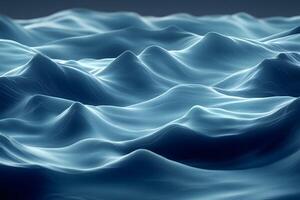 Abstract Digital Waves Futuristic Ocean Landscape for Design and Visualization photo
