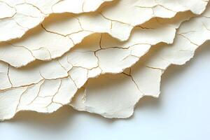 Textured Layers of Torn Paper with Cracked Patterns for Abstract Design and Background Concepts photo