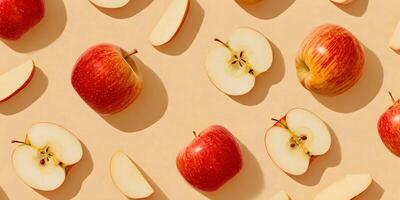a bunch of apples are arranged in a pattern photo
