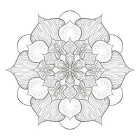 Mandala. Ethnic decorative element. Hand drawn backdrop. vector