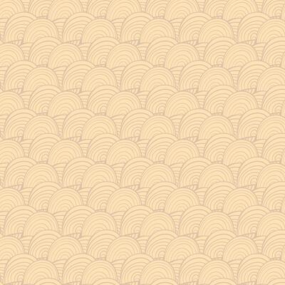 pattern with hand drawn coin waves. Pastel colors.