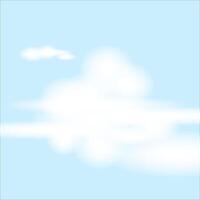 Blue sky background with white clouds. vector