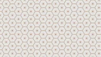 Gold and white thin line seamless pattern geometric floral linear flower tile luxurious art deco texture background golden lines on wedding design vector