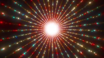 Radiant Abstract Background with Light Streaks and Particles, Looping Animation video