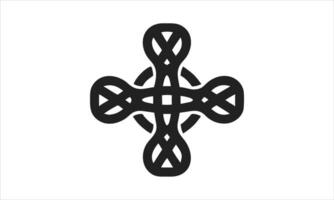 Celtic knot cross design sacred geometry symbol vector