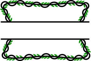 Decorative Leaf Border Frame vector