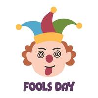 funny april fool day prank element vector