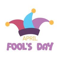 funny april fool day prank design vector