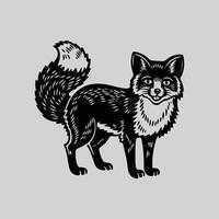 Artistic Representation of a Fox vector