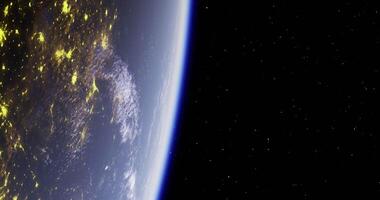 CGI displays view of Earth from space video