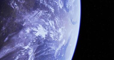 Realistic CGI displays a view of Earth from space video