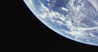 Immersive CGI displays a view of Earth from space video