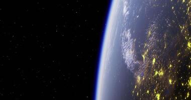 CGI view of Earth from space video