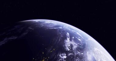 Vivid CGI displays a view of Earth from space video