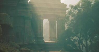 CGI showing a renowned temple complex in Cambodia video