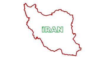 Modern Elegant Iran Map Animation for Educational and Business Use video