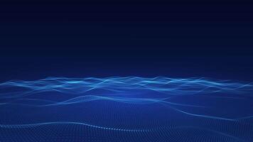 Flow of big data waves processed and sent to complex systems at high speed and data analytics technologies that drive organizations and businesses into the future. video