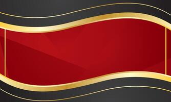 Black red background with elegant waves, suitable for luxury certificates vector