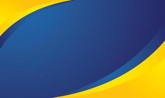 Modern yellow abstract blue background vector