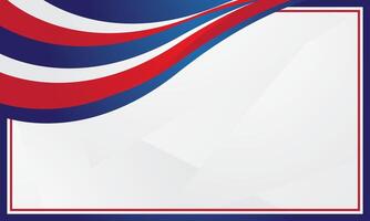 Abstract red blue waves on white background for modern certificate vector
