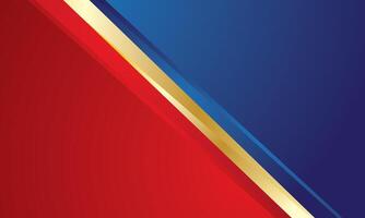 Red gold on blue background design vector