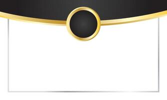 Black Gold Abstract Background for Award Certificate vector