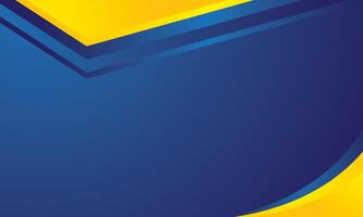 Abstract blue yellow modern banner background vector
