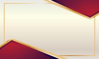 Abstract luxury geometric elegant red gold background vector