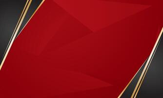 Red black background with abstract geometry, perfect for luxury certificate vector
