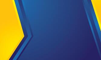 Blue yellow background with abstract geometry vector