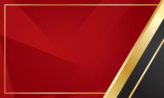 Luxury background with abstract red black geometry for certificate vector