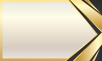 Elegant black and gold certificate background vector