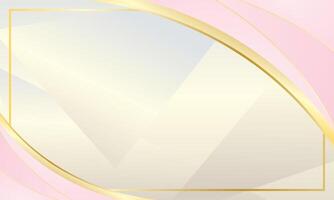 Pink and gold gradient background vector