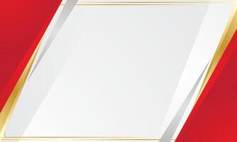 Simple red and gold abstract background vector