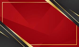 Red black background with abstract geometry for luxury certificate vector