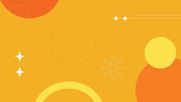 Warm Yellow Graphic Background with Circles vector
