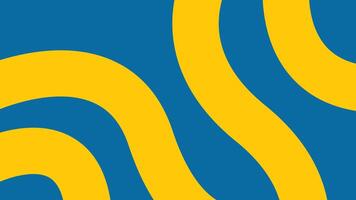 Yellow Waves on Blue Background vector