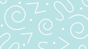 Swirl minimalist aqua background vector