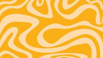 Beige orange abstract squiggle background vector