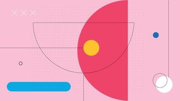 Pink Graphic Composition Background vector