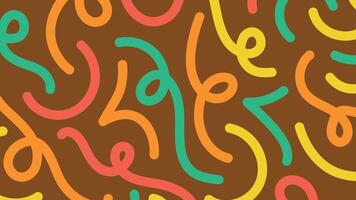 Brown abstract squiggle background vector