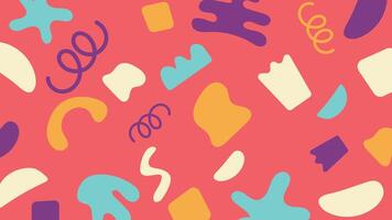 Bold abstract shape background vector