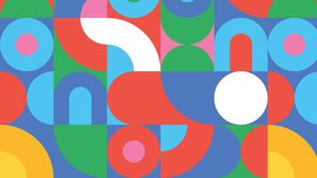Fun abstract blocks background vector