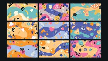 Colorful abstract patterns for design vector
