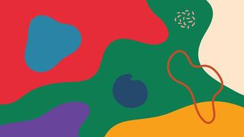 Abstract curved colorful shape background vector