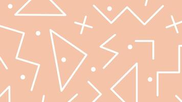 Peach geometric chaos background vector